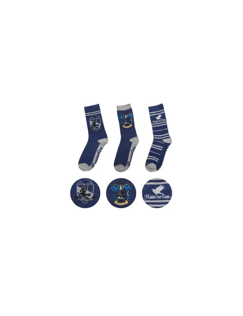 Lot 3 paires de Chaussettes Serdaigle - Du 35 au 45 - Harry Potter