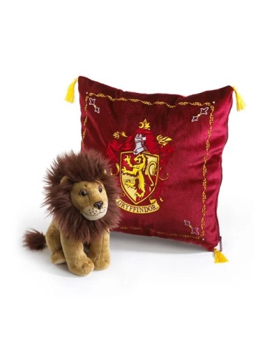 Peluche et coussin de la Maison de Gryffondor - Harry Potter