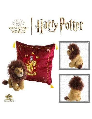 Peluche et coussin de la Maison de Gryffondor - Harry Potter