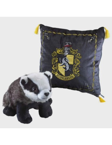 Peluche et coussin de la Maison de Poufsouffle - Harry Potter