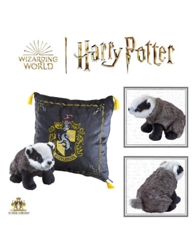Peluche et coussin de la Maison de Poufsouffle - Harry Potter