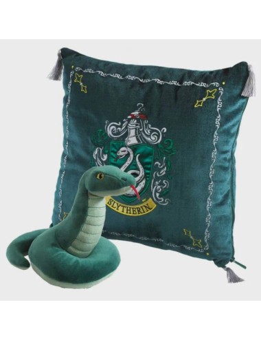 Peluche et coussin de la Maison de Serpentard - Harry Potter