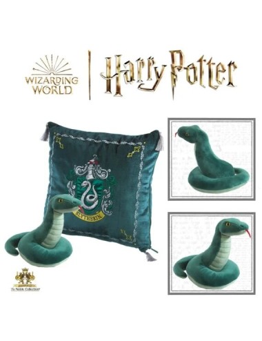 Peluche et coussin de la Maison de Serpentard - Harry Potter