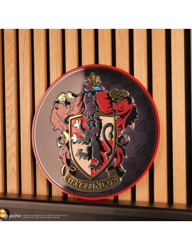Plaque ronde en aluminium Gryffondor - Harry Potter