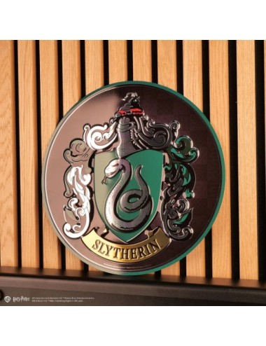 Plaque ronde en aluminium Serpentard - Harry Potter