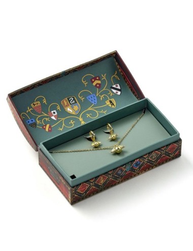 Boîte cadeau boucles d’oreilles et collier Quidditch