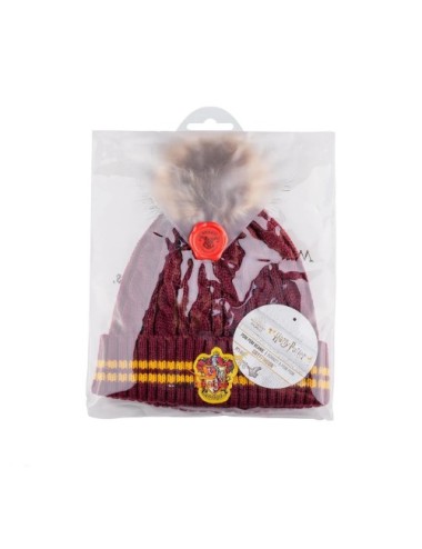 Bonnet à Pompon - Gryffondor pourpre et or - Harry Potter