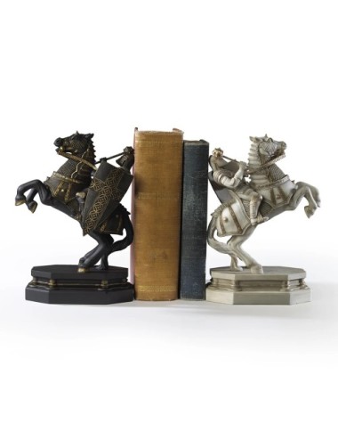 Serre-livre Cavalier Noir Échiquier des Sorciers