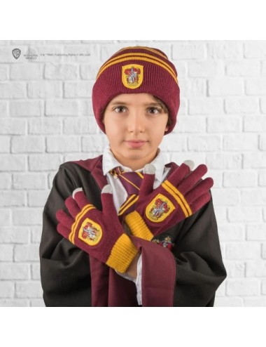 Set Enfant Gants Tactiles & Bonnet - Gryffondor