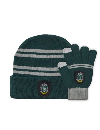 Set Enfant Gants Tactiles & Bonnet - Serpentard