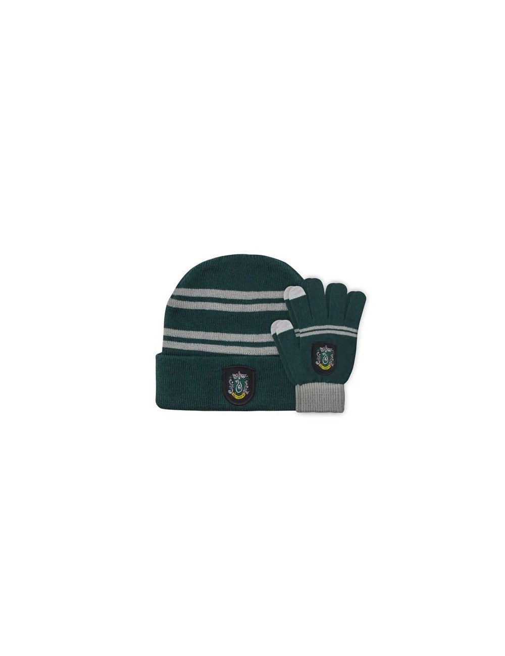 Set Enfant Gants Tactiles & Bonnet - Serpentard