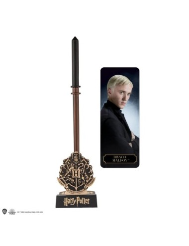 Stylo baguette & support & marque-page lenticulaire Drago Malefoy - Harry Potter