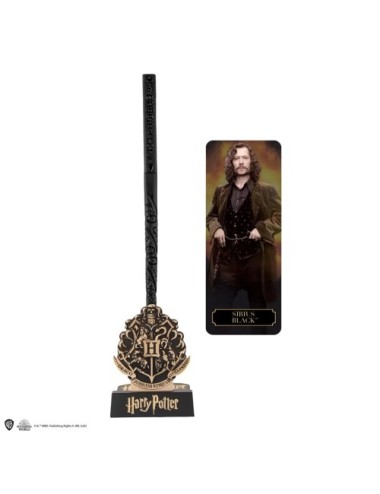 Stylo baguette Sirius Black et support - Harry Potter