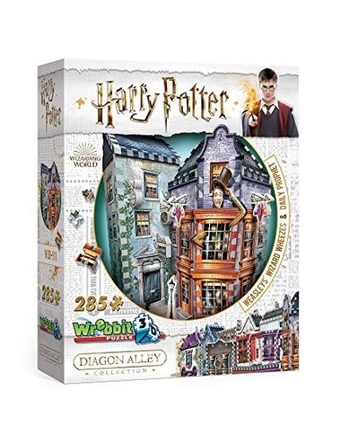 Boutiques Weasley, Farces pour sorciers facétieux et Daily Prophet - puzzle 3D Wrebbit - Harry Potter