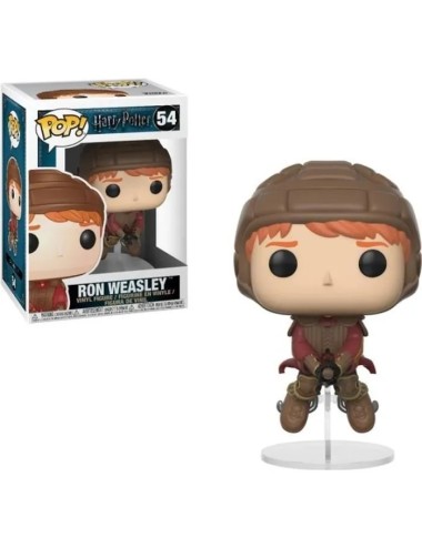Harry Potter Pop! Figurine en vinyle du film Ron sur le balai de Quidditch 9 cm Funko