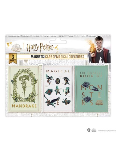 Set de 3 aimants Soins aux Créatures Magiques – Harry Potter