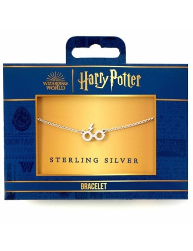 Bracelet Charm Lunettes et Éclair - Argent 925 - Harry Potter