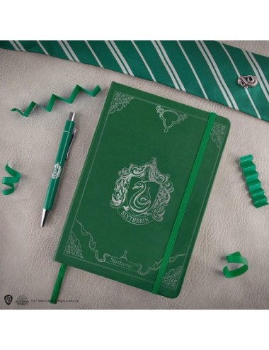 Carnet deluxe et stylo Serpentard- Harry Potter
