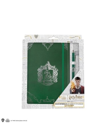 Carnet deluxe et stylo Serpentard- Harry Potter