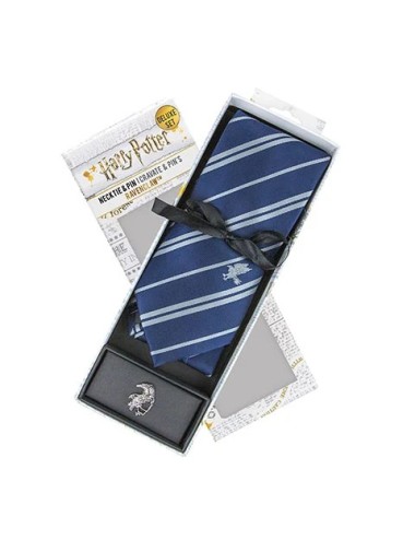 Cravate Deluxe Serdaigle avec pin’s - Harry Potter