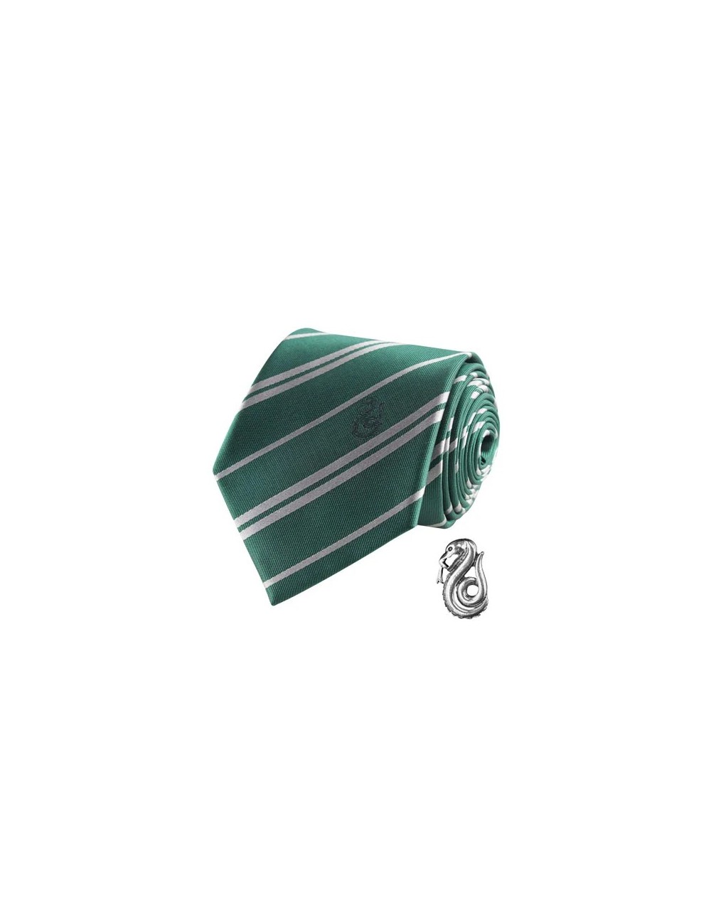 Cravate Deluxe Serpentard avec pin’s - Harry Potter