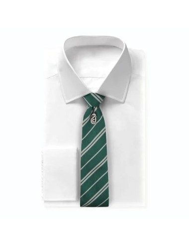 Cravate Deluxe Serpentard avec pin’s - Harry Potter