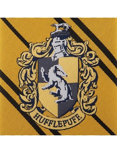 Cravate Poufsouffle - Logo tissé - Harry Potter