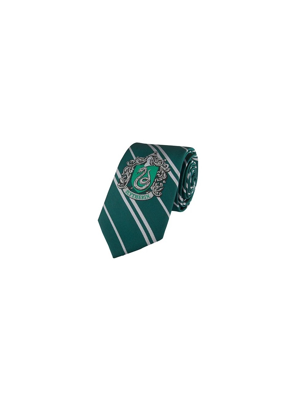 Cravate Serpentard - Logo tissé - Harry Potter
