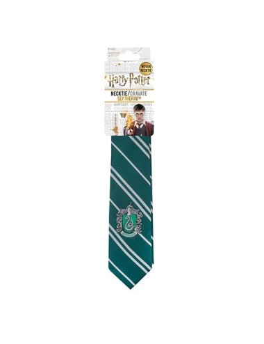 Cravate Serpentard - Logo tissé - Harry Potter