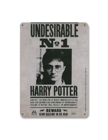 Harry Potter Panneau métal Undiserable