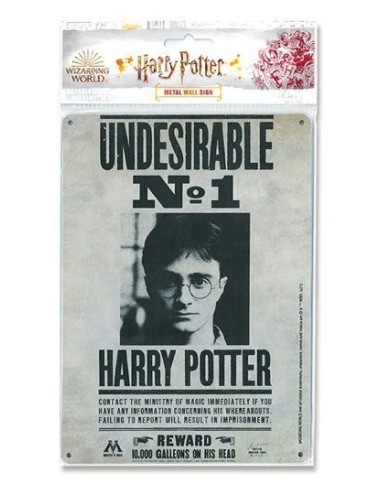 Harry Potter Panneau métal Undiserable